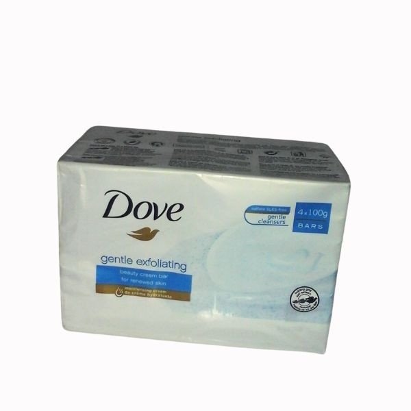 Dove Gentle Exfoliating Bar Soap (4 in 1 ) 4 X 100g